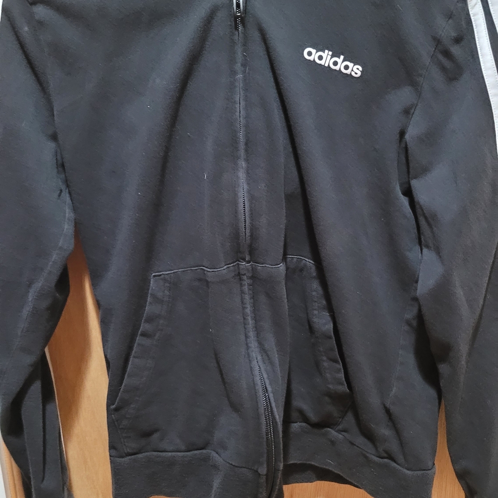 Adidas Black Zip-Up Hoodie